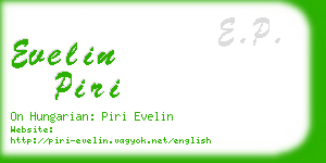 evelin piri business card